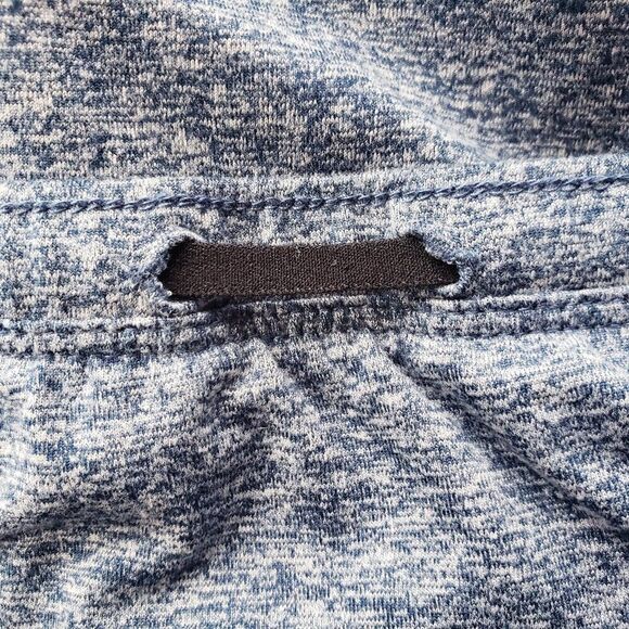 Oiselle Lux Skirt Size 8 Blue Heathered Straight Stretch Athleisure Drawcord - Picture 6 of 7